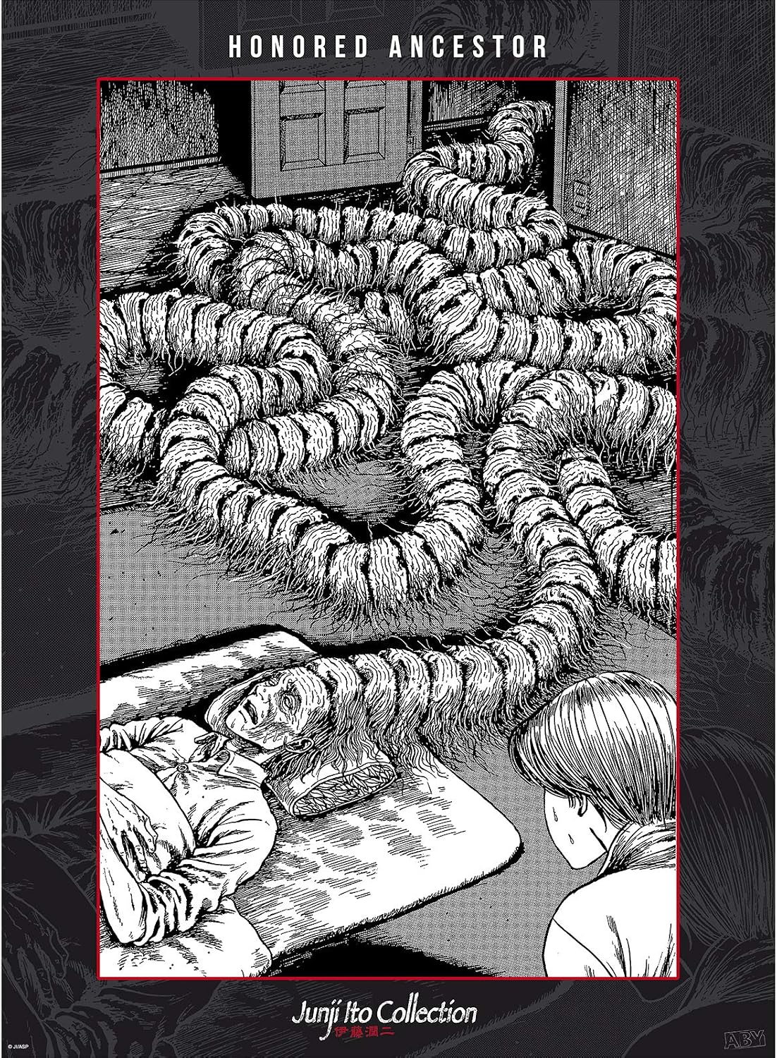 ABYSTYLE Junji Ito Chibi Boxed Unframed Poster Set 20.5" x 15.5" Includes 2 Mini Posters Horror Anime Manga Wall Art Prints for Bedroom Office Room Decor Gift