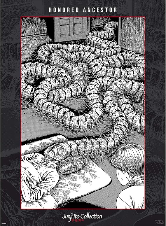ABYSTYLE Junji Ito Chibi Boxed Unframed Poster Set 20.5 x 15.5 Includes 2 Mini Posters Horror Anime Manga Wall Art Prints for Bedroom Office Room Decor Gift
