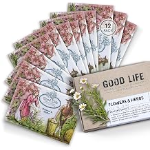 Good Life Wardrobe & Drawer Scented Sachets, Flowers & Herbs, 12 Pack | 12 long-lasting scented sachets for wardrobes, drawers, suitcases, bags, shoe and clothes storage. Designed in New Zealand.