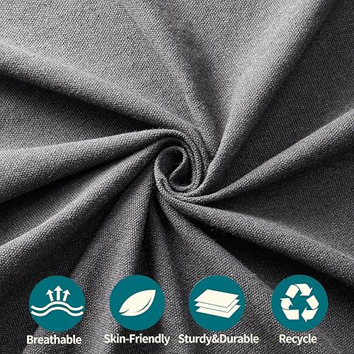 Miniatura 7 de JoyView Hamaca doble bohemia de macramé con cuerdas para colgar y elegantes borlas, hamaca portátil de algodón de 86.6 x 59 pulgadas para patio,