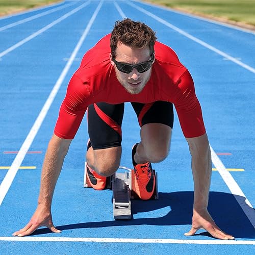 Miniatura 7 de DEAFRAIN Gafas de sol deportivas polarizadas para hombres y mujeres, ciclismo, correr, pesca, TR90, marco irrompible, protección UV