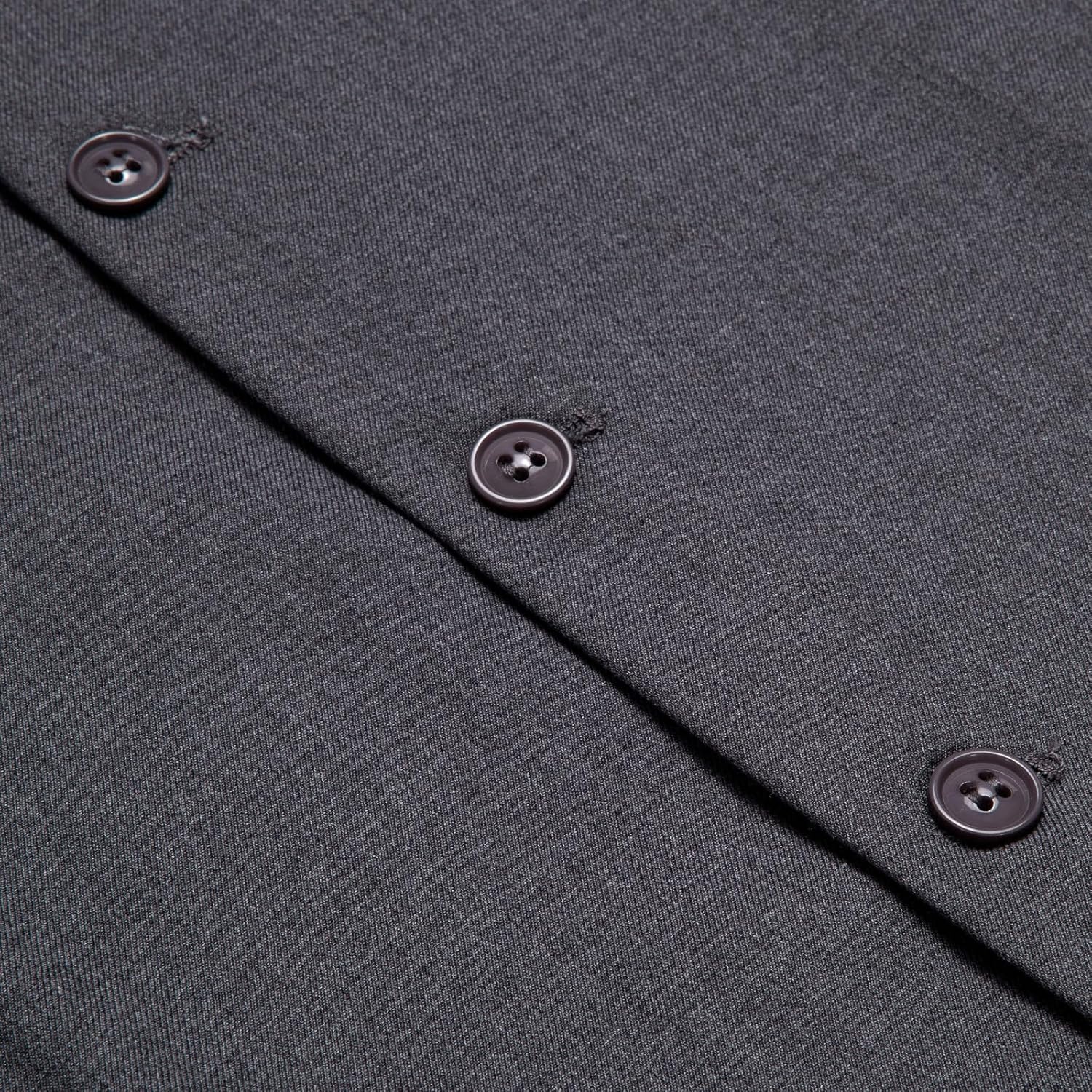 Hi-Tie Men's Formal Suit Vest Solid Fit Vest for Men 3 Pockets V Neck Waistcoat Business Wedding Casual - Image 4