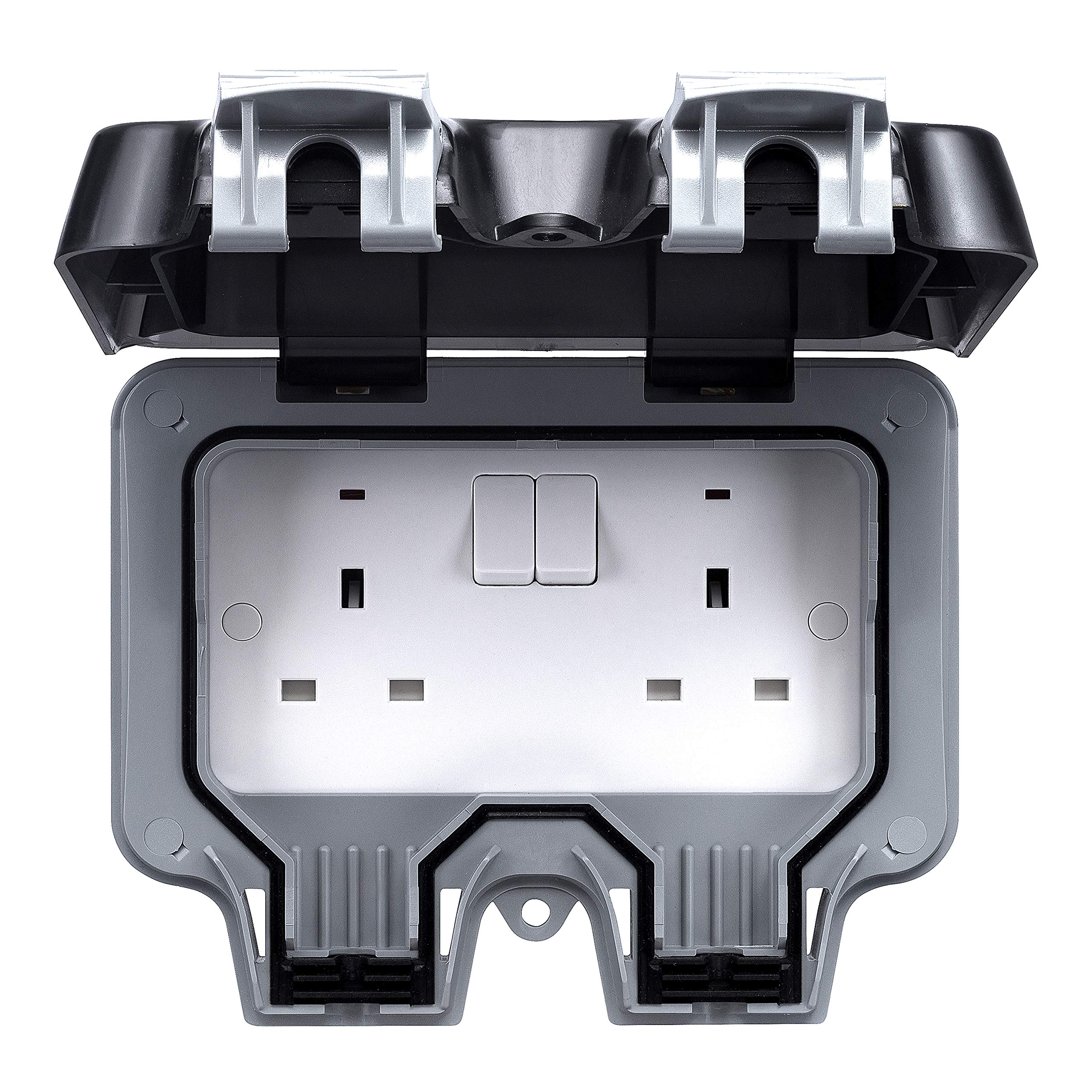 Buy BG Electrical WP2201 Double Weatherproof Outdoor Switched Power