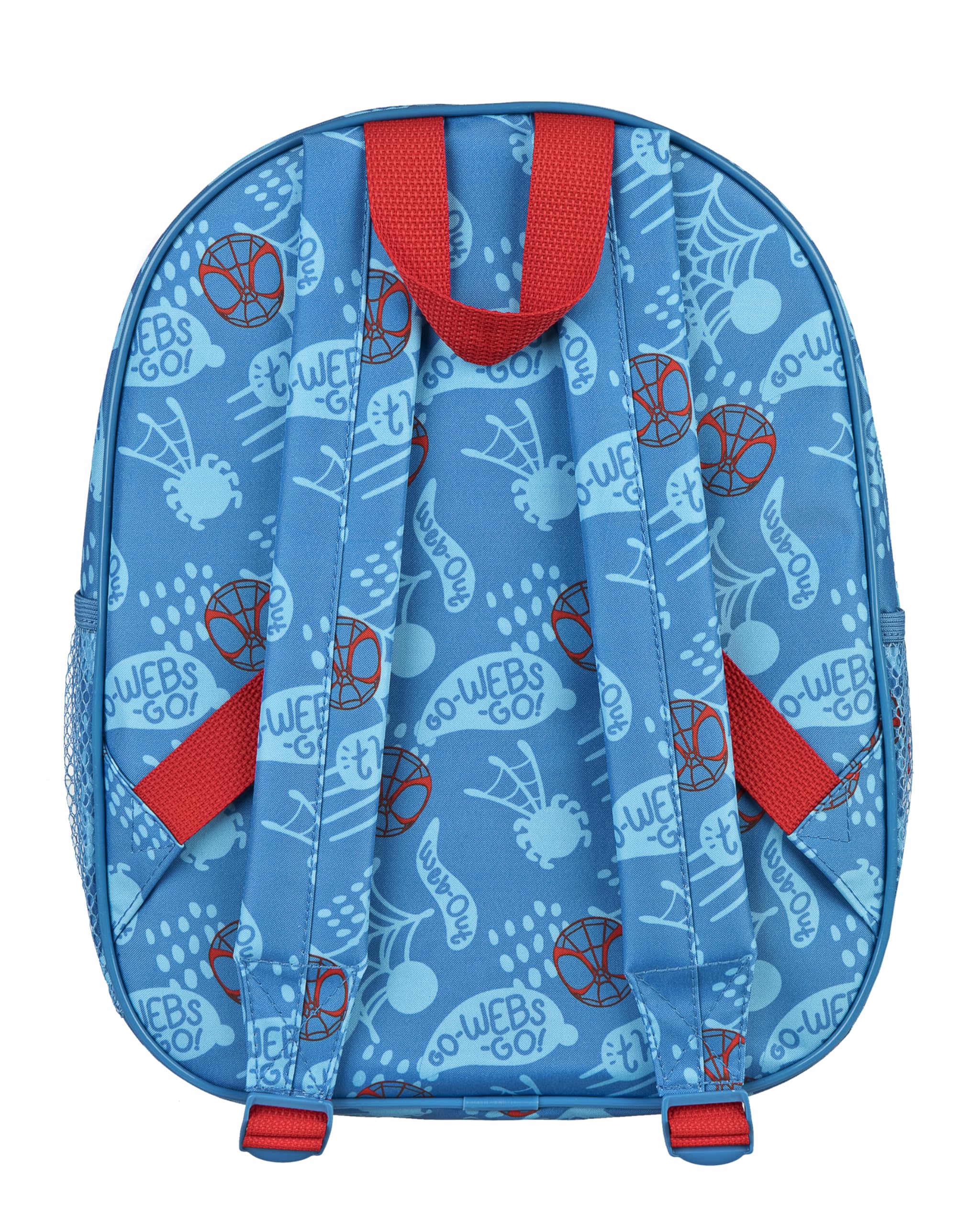 Undercover - Zaino 3D di Spidey - Zaino per bambini con motivi di Spidey - Cinghie regolabili - Con tasche laterali in rete - A partire dai 4 anni