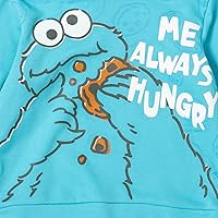Vista 6 de Sesame Street Elmo Cookie Monster - Conjunto de sudadera con capucha y pantalones para niños pequeños