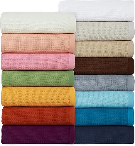 Miniatura 7 de Cobija TreeWool liviana de algodón, de cuidado fácil, suave, cómoda y cálida (king size,90 x 108 pulgadas, tejido reticular)