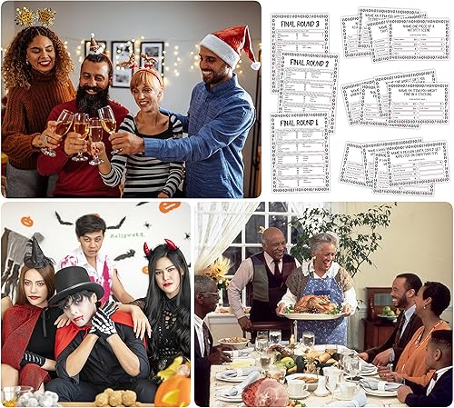 Miniatura 3 de Zhminz Juego de feud amigable para Navidad, juegos de fiesta de Navidad, juegos de trivia, juego de pelea para adultos, juegos de rompehielos de