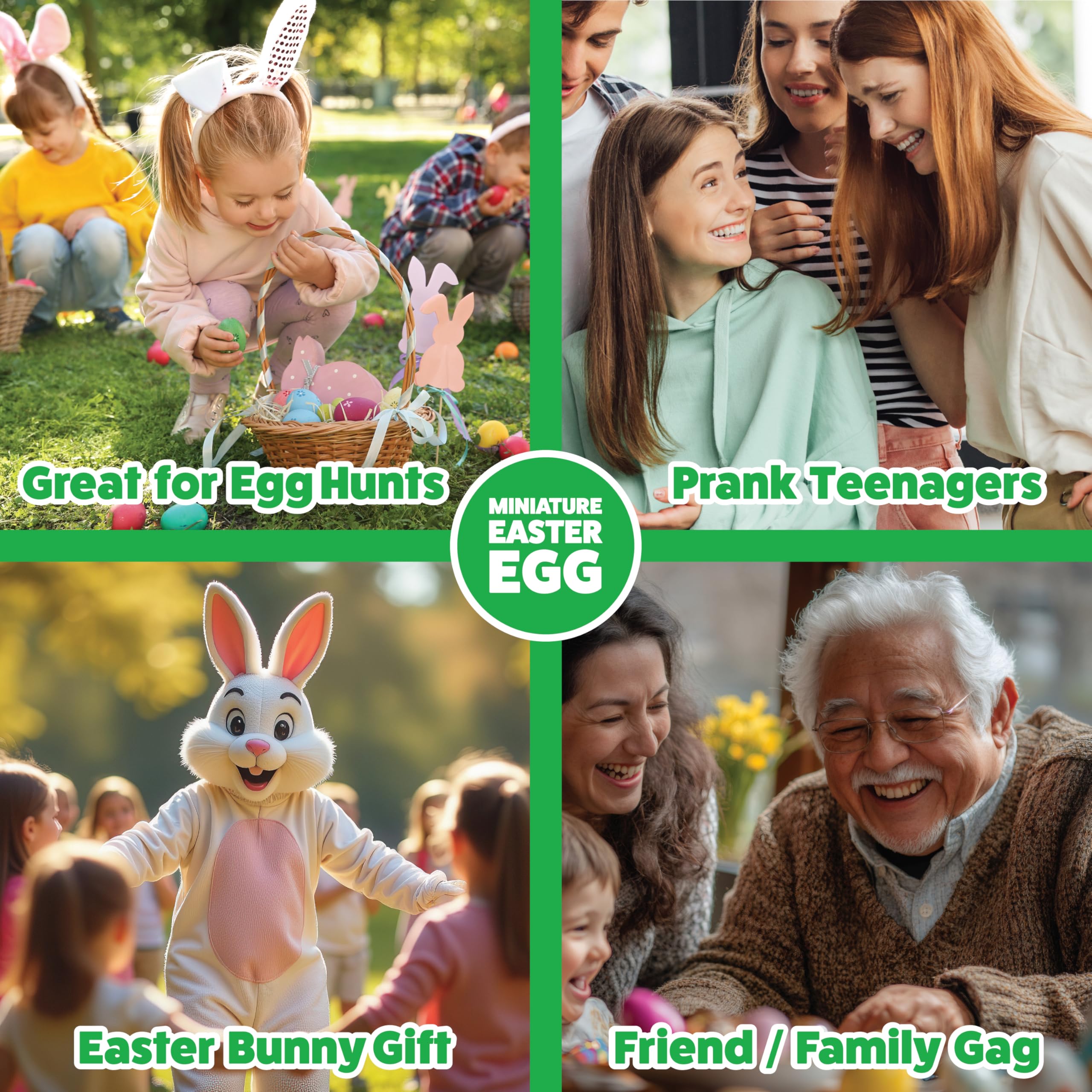 MINIATURE EASTER EGGS | 10 chocolate easter egg’s included | Probably one of the World’s Smallest Chocolate Eggs | fun, novelty, easter game prize, prank, egg hunt, for children, friends, family — view 4