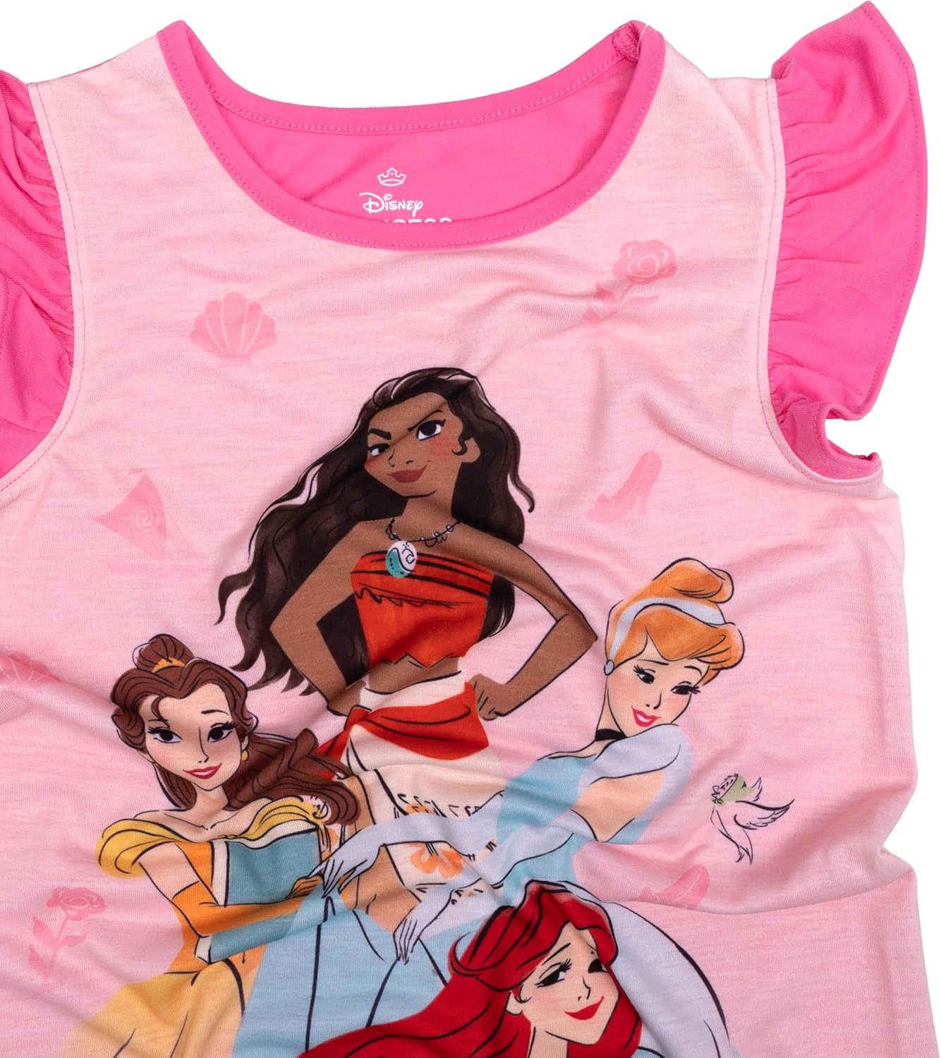 Disney Girls' Dress Nightgown, Short-Sleeve Fantasy Gown, Soft & Cute Pajamas for Kids - Image 3