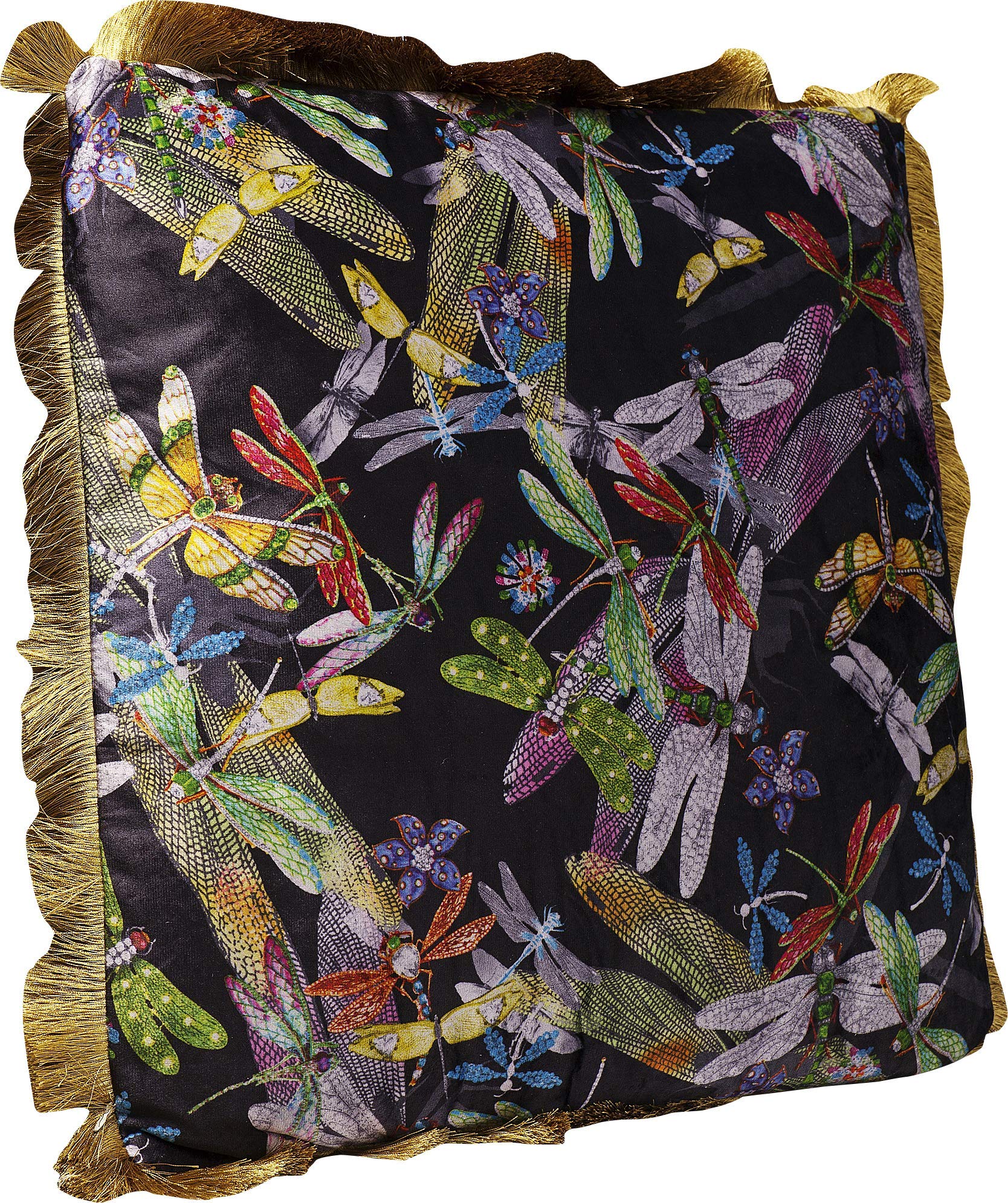 Kare Tropical Garden Fringe-Cojín (45 x 45 cm), multicolor, talla única