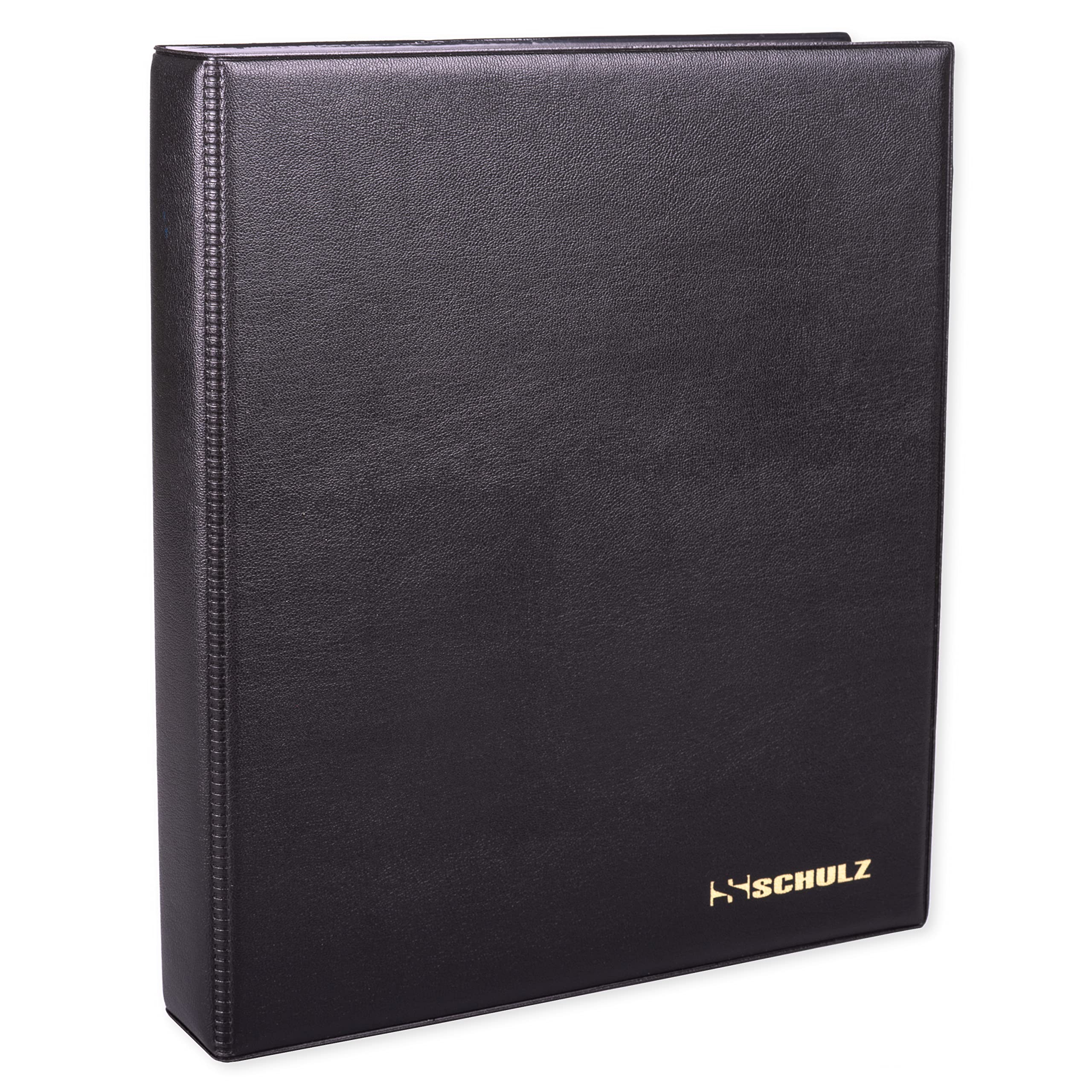 Banknote Collection Album – Storage Book Banknotes Holder – Large Collecting Pocket Binder - Protect and Store 25 Notes - Original SCHULZ Album In Black