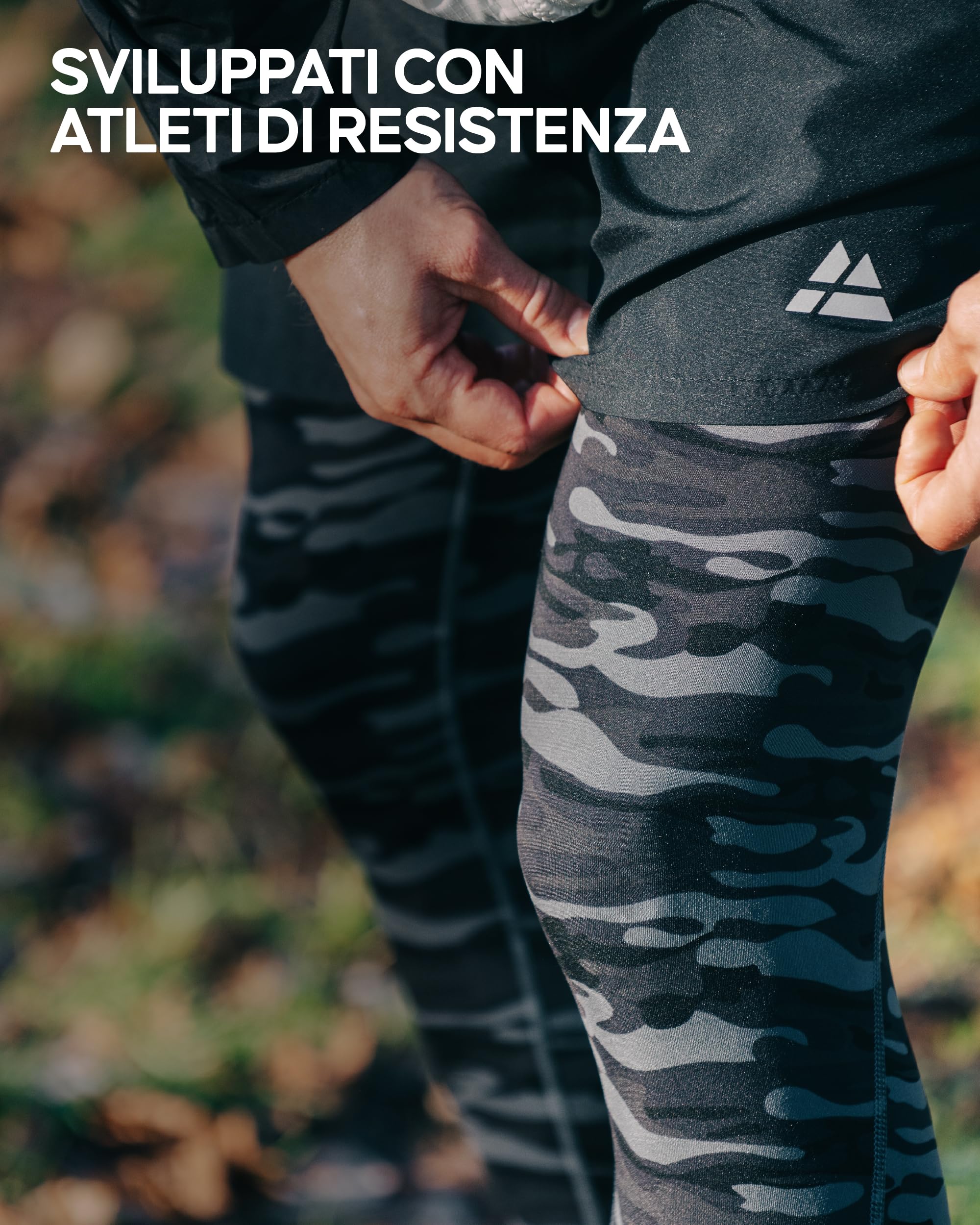 DANISH ENDURANCE Pantaloni Compressione, Traspiranti e ad Asciugatura Rapida, Leggings Sportivi Uomo, 2 Paia