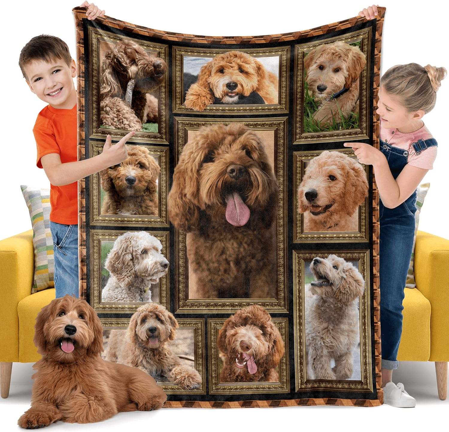 Labradoodle Blanket for Kids Boys Girls, Labradoodle Gifts