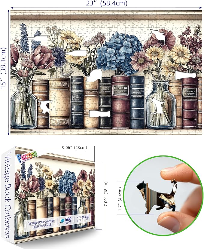 Rompecabezas 500 Piezas Libro Vintage 14 Años miniatura 3