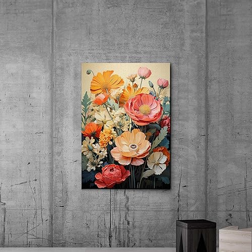 Miniatura 3 de Mid,Century Modern Tropical Banana Leaf, Botanical Flower, Nature and Wilderness Artwork, Mountain Landscape, Retro Art, Wall Decor, Canvas, Art