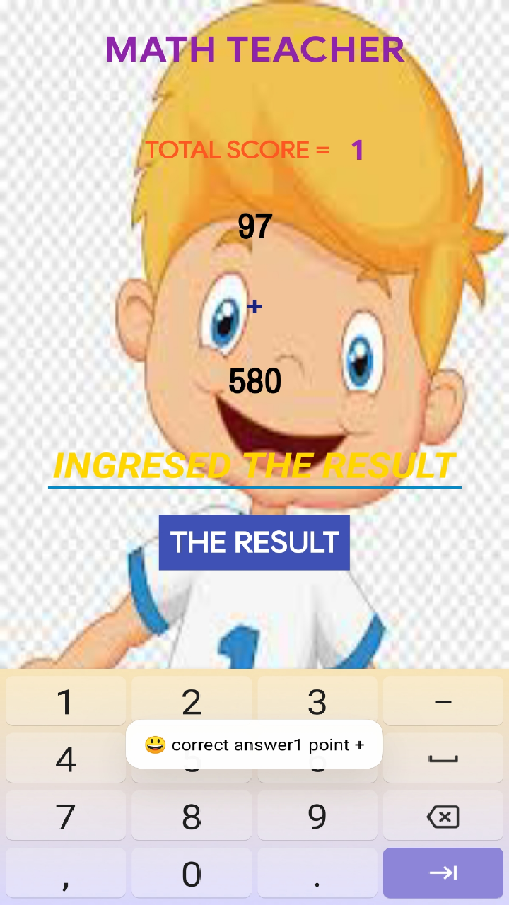 Math Teacher app is an easy app to teach and train kids in simple math ...