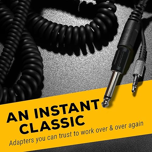 Miniatura 6 de GLS Audio Store Adaptador RCA a 14 TS  RCA hembra a 14 pulgadas macho mono TS adaptador de enchufe  todos los conectores metálicos con peldaños de