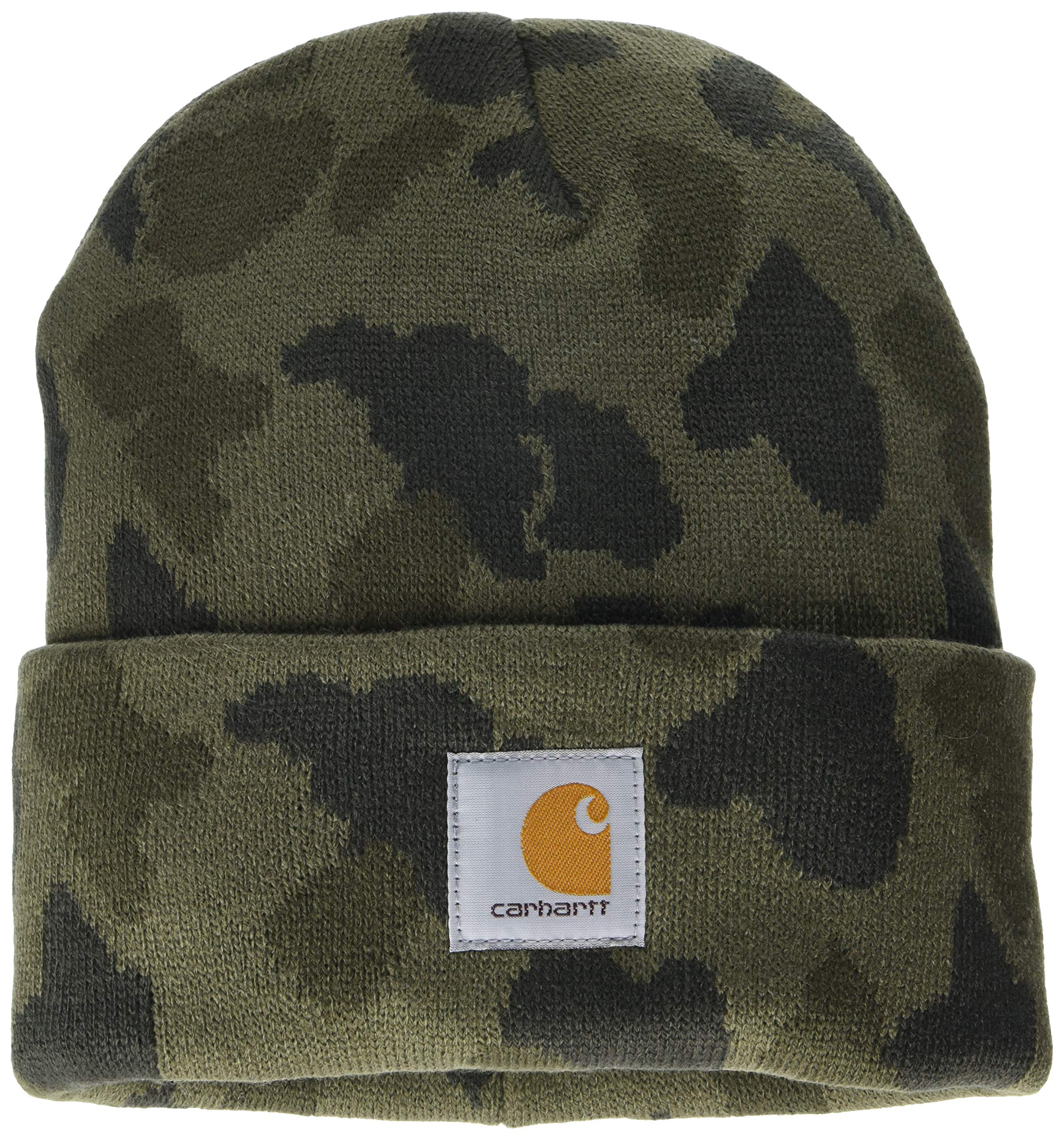 mens Knit Camo Beanie Beanie Hat