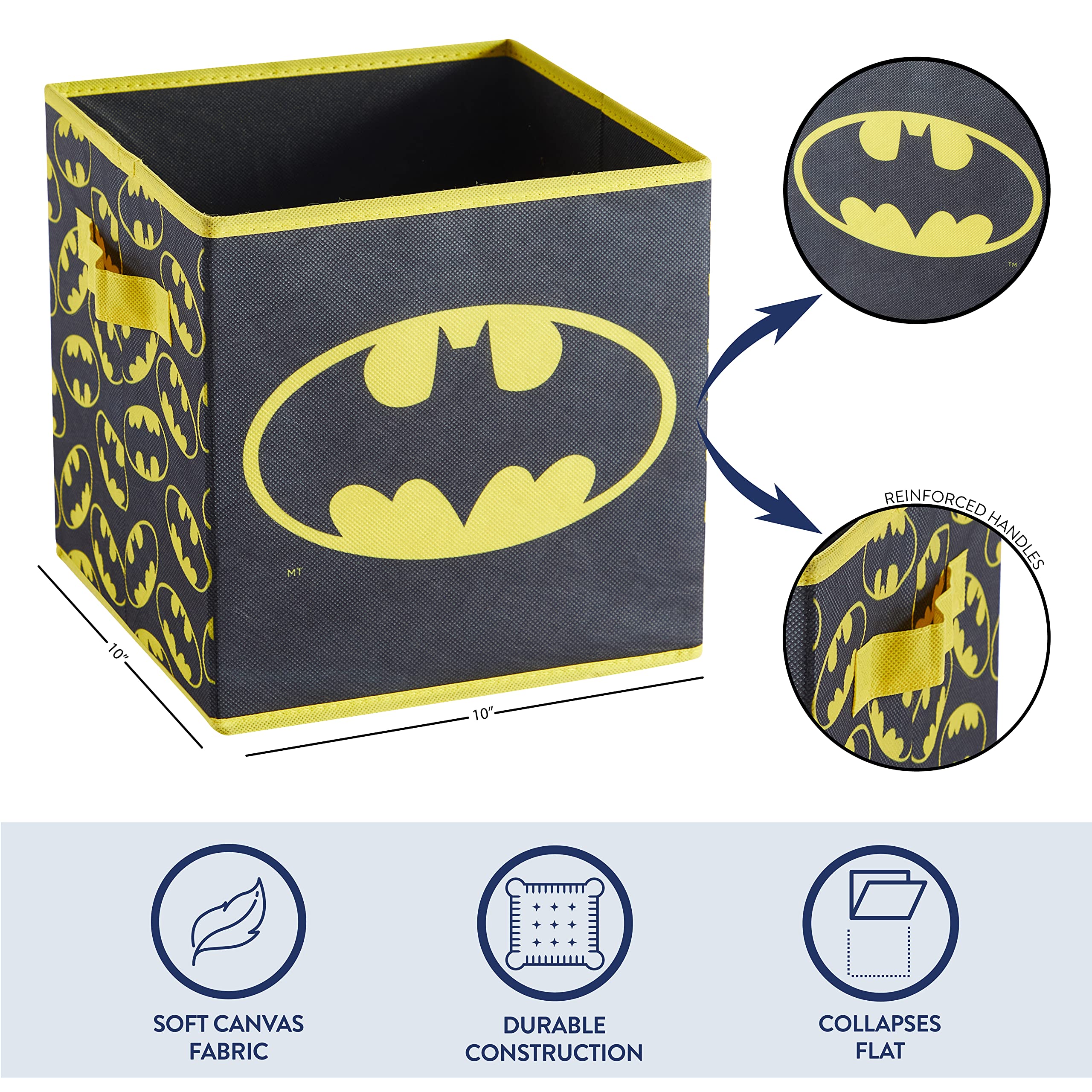 Idea Nuova Batman 2-pak składanych kostek czarny