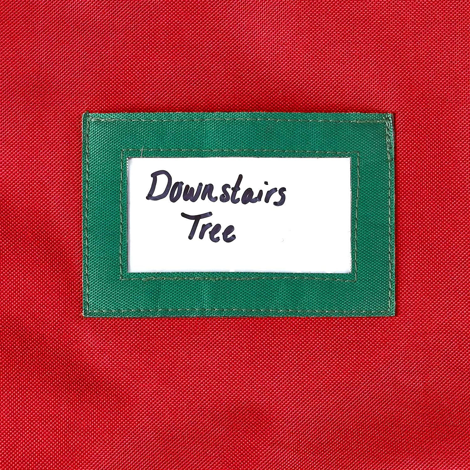 Upright Christmas Tree Storage Bag – Heavy Duty Tear Proof 600D/ Inside PVC Material for Extra Durability – Holds up to 9 Foot Assembled Trees – Stays Attached to Stand - Premium Durable Quality