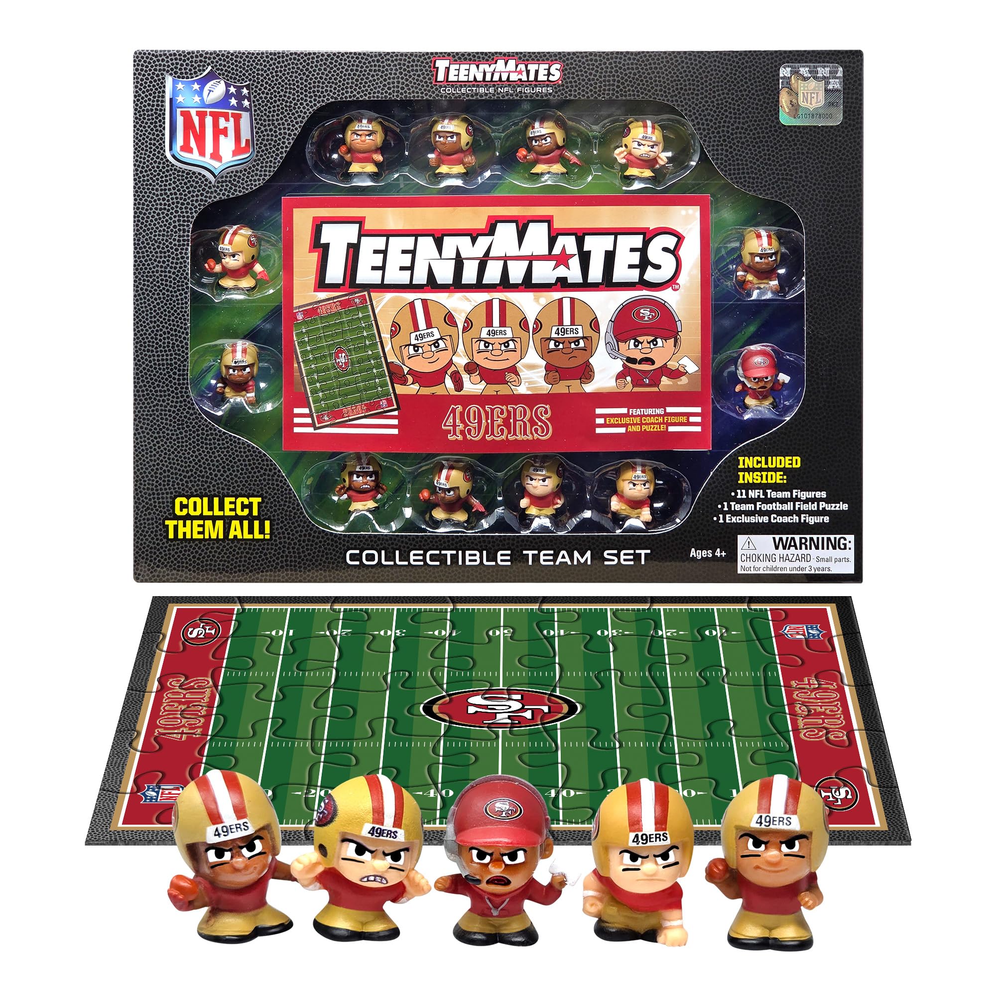 TeenyMates NFL Football Action Figures Gift Set, Cincinnati Bengals
