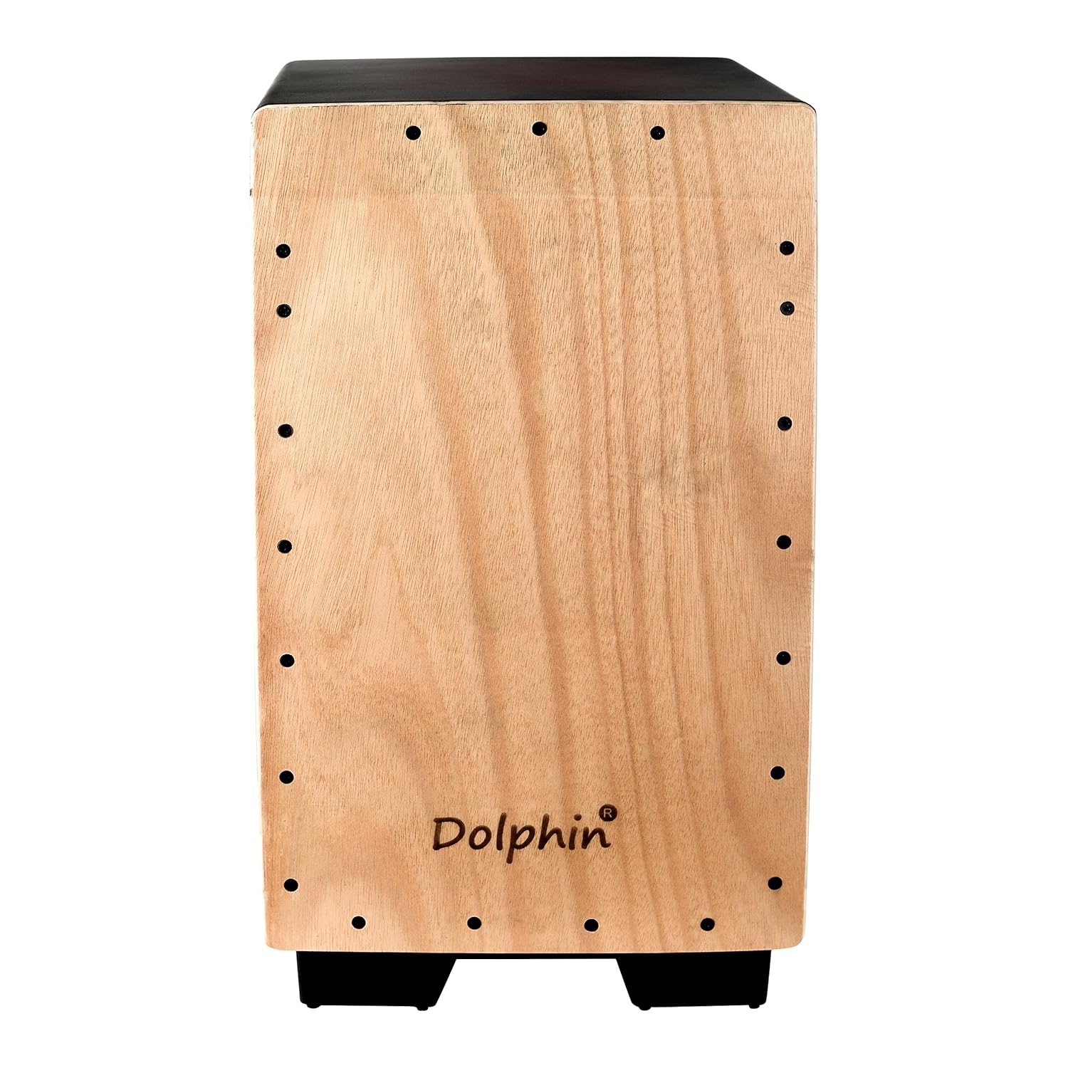 allmusicmart Dolphin Cajon AM11Brown Sunbrust,Oak Wood (H50 W30 L30