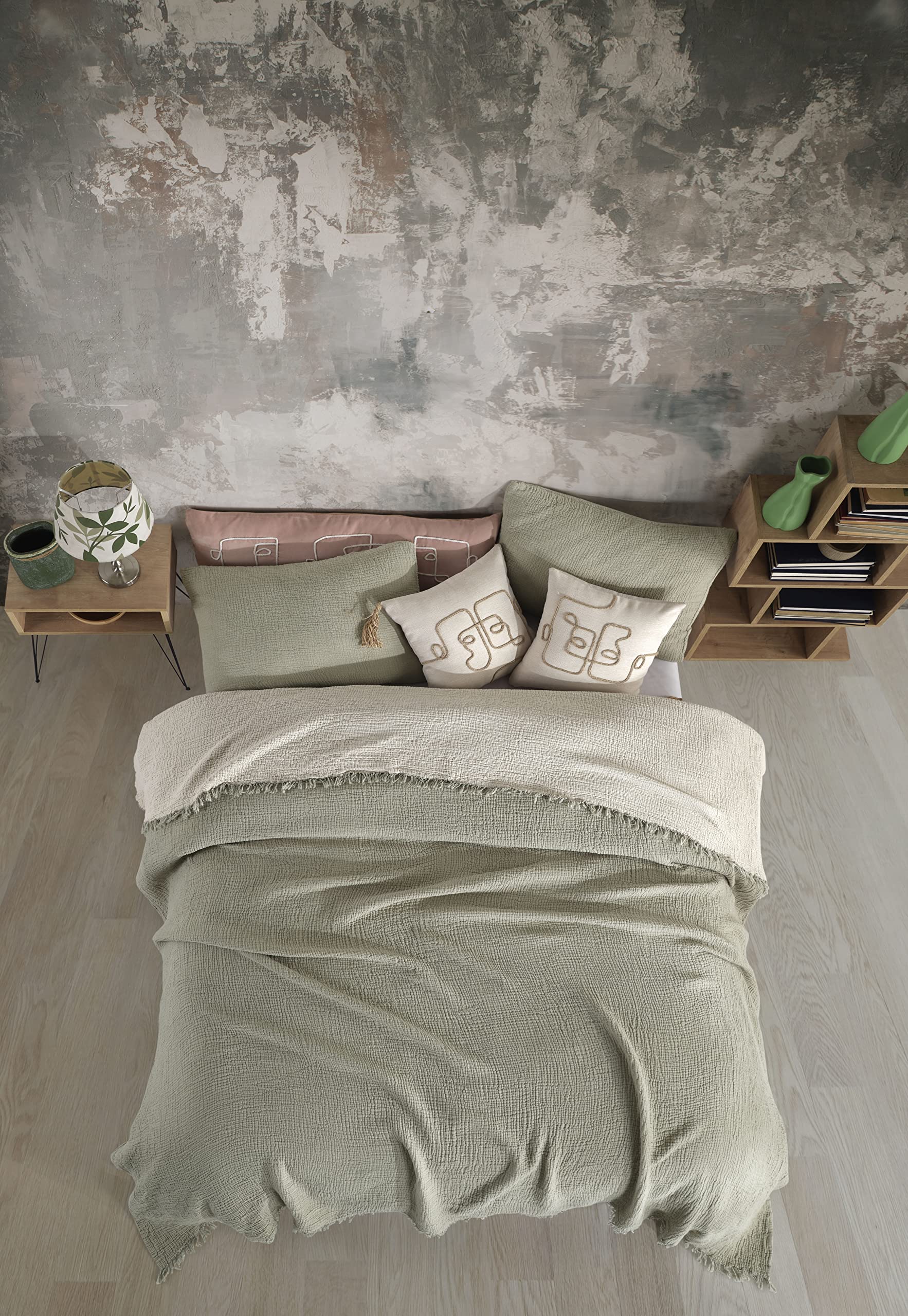 Couverture Respirante Toutes Saisons Uornwz Montivo - Couverture D'Été En Mousseline De Coton - Léger Et Respirant - Style Bohème - 200x230 Cm Couverture Canapé Lit