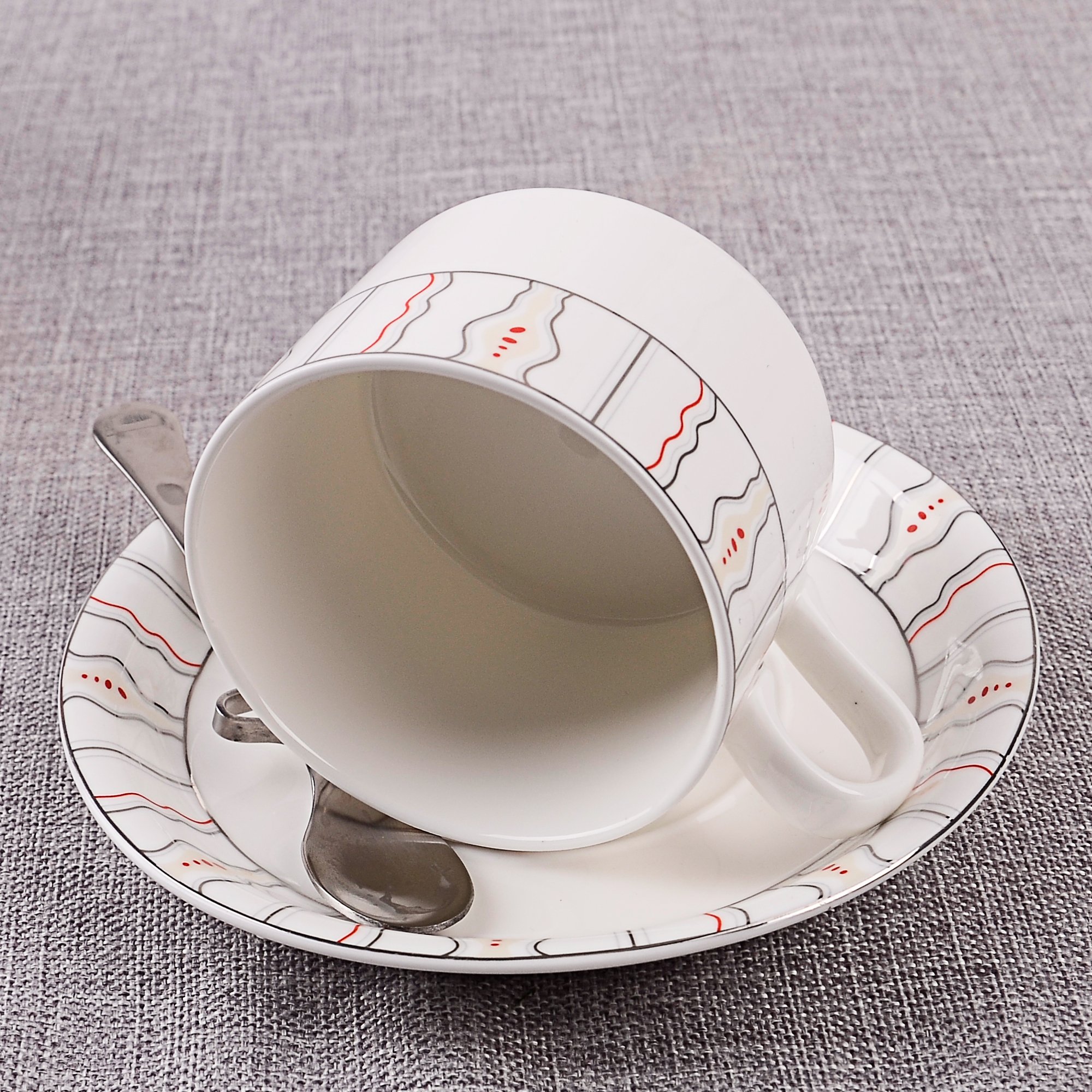 Amazon | Porcelain Tea Cup and Saucerコーヒーカップセットソーサー