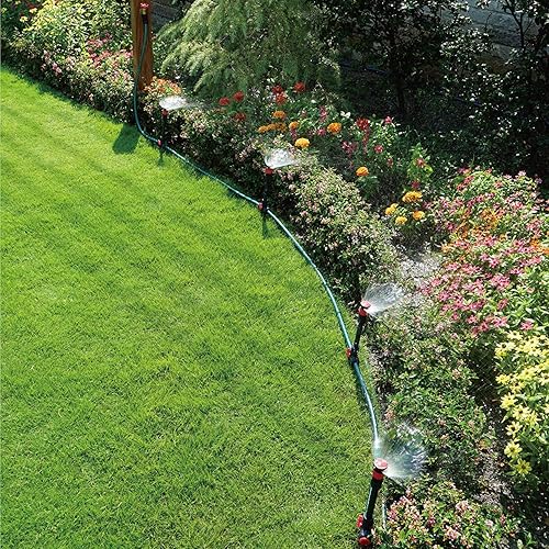 Miniatura 3 de Eden 98063 Sistema de riego de jardín con diseño flexible multiajustable y manguera de jardín de goma 94051 y rociador de jardín de diseño flexible