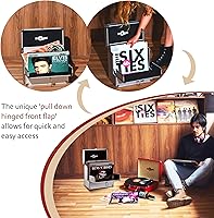 Vista 6 de Estuche de transporte de aluminio para discos de vinilo La solapa frontal plegable proporciona un mejor acceso a tus LP