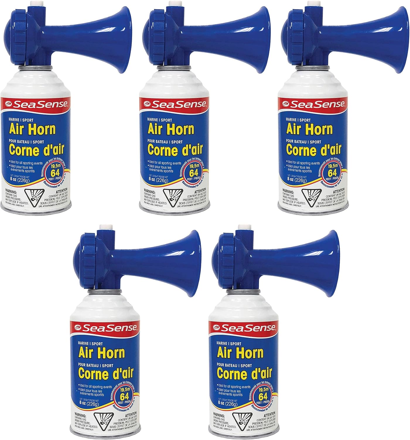 SeaSense Large Air Horn, 8oz (Fіvе Расk)