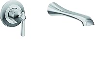 Vista 1 de Flara WTS921 - Grifo de bañera de alto flujo cromado con alcance de boquilla de 10 pulgadas, montaje en pared