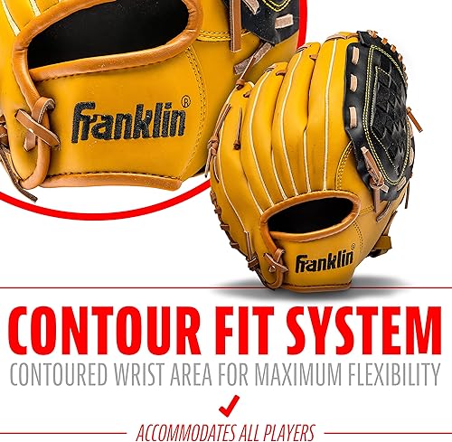 Vista 33 de Franklin Sports Field Master Baseball + Softball Glove - Field Master Adult + Youth Baseball + Softball Mitt - Men's + Women's Gloves - Right Hand