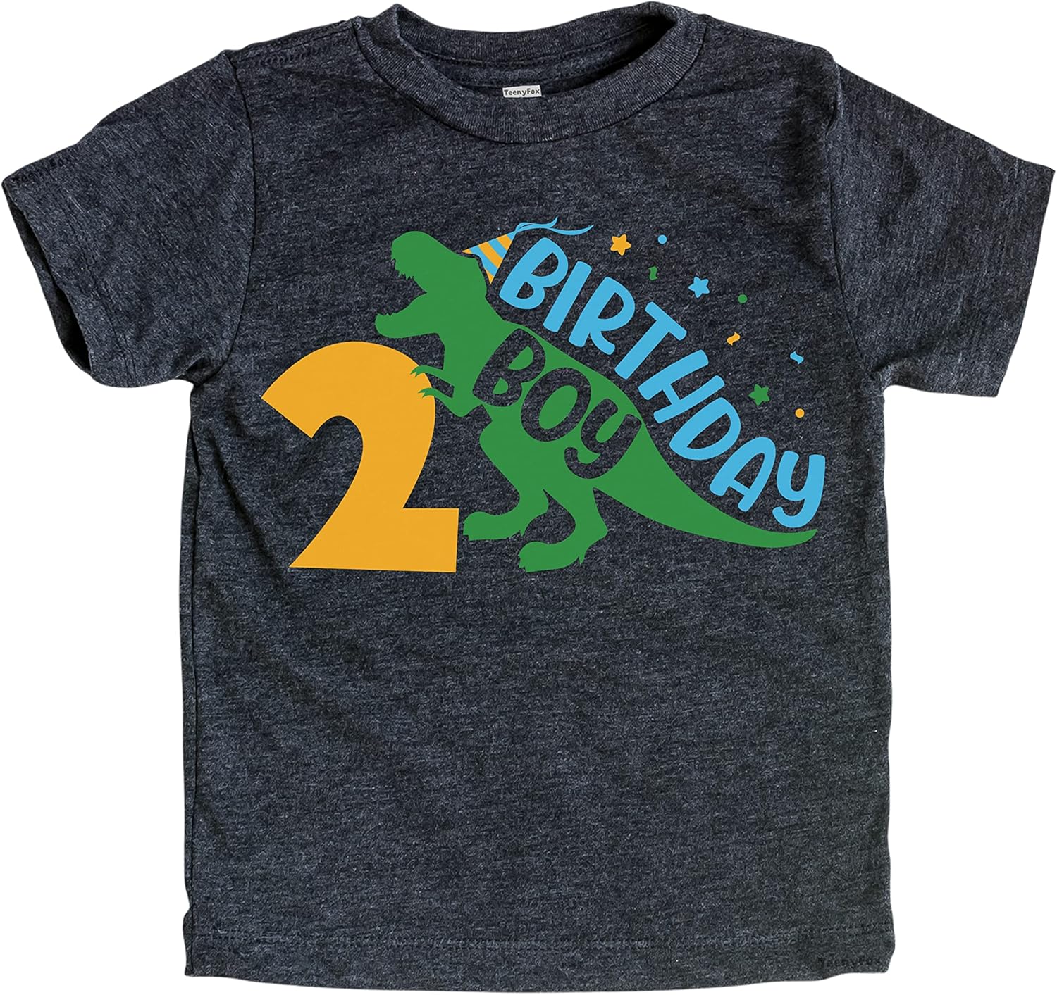 Teeny Fox Birthday Trex Dinosaour Birthday Shirt for Toddler Boy Years Old T-shirt