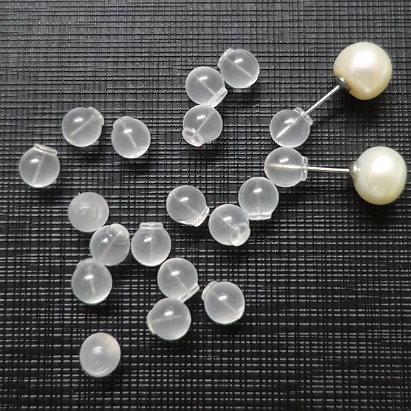 Impenetrable Soft Silicone Earring Backs for Pierced Ears, 50~100pcs Comfort Impenetrable Backs TPE Medical Grade Material (Same as Pacifier's) Fit with All Types of Earrings (100pcs)