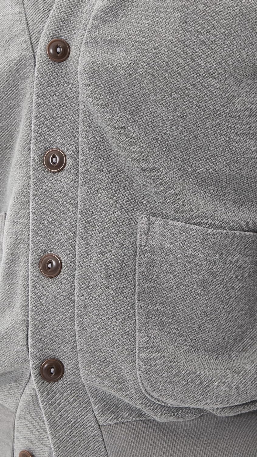 Save Khaki Men's Twill Terry Cardigan - Image 6