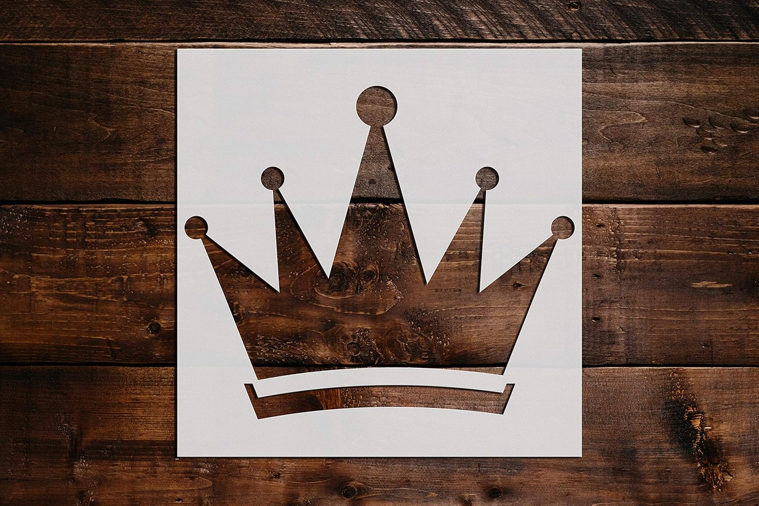 Crown DIY Stencil - Reusable Craft and Painting Stencils - 38 (12x12)
