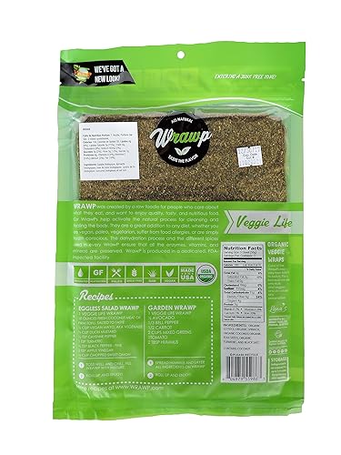 Vista 8 de Wrawp Envoltura vegetal orgánica – Original (1 paquete) Sin gluten, paleo, a base de plantas, vegano