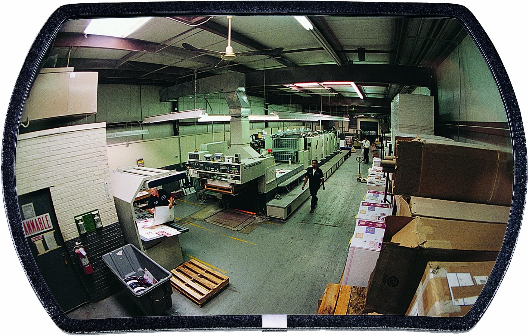 See All RR1524 Round Rectangular Glass Indoor Convex Security Mirror, 24" Length x 15" Width (Pack of 1)