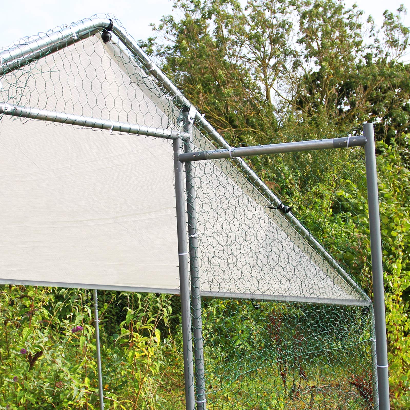 Walk In Chicken Run Cage Coop 3m x 4m x 2m Dog Pen House Kennel Large