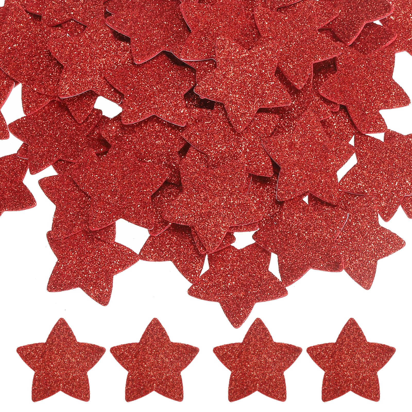 Autocollants En Mousse Étoile PATIKIL rouge 120 pièces pour scrapbooking et activités manuelles