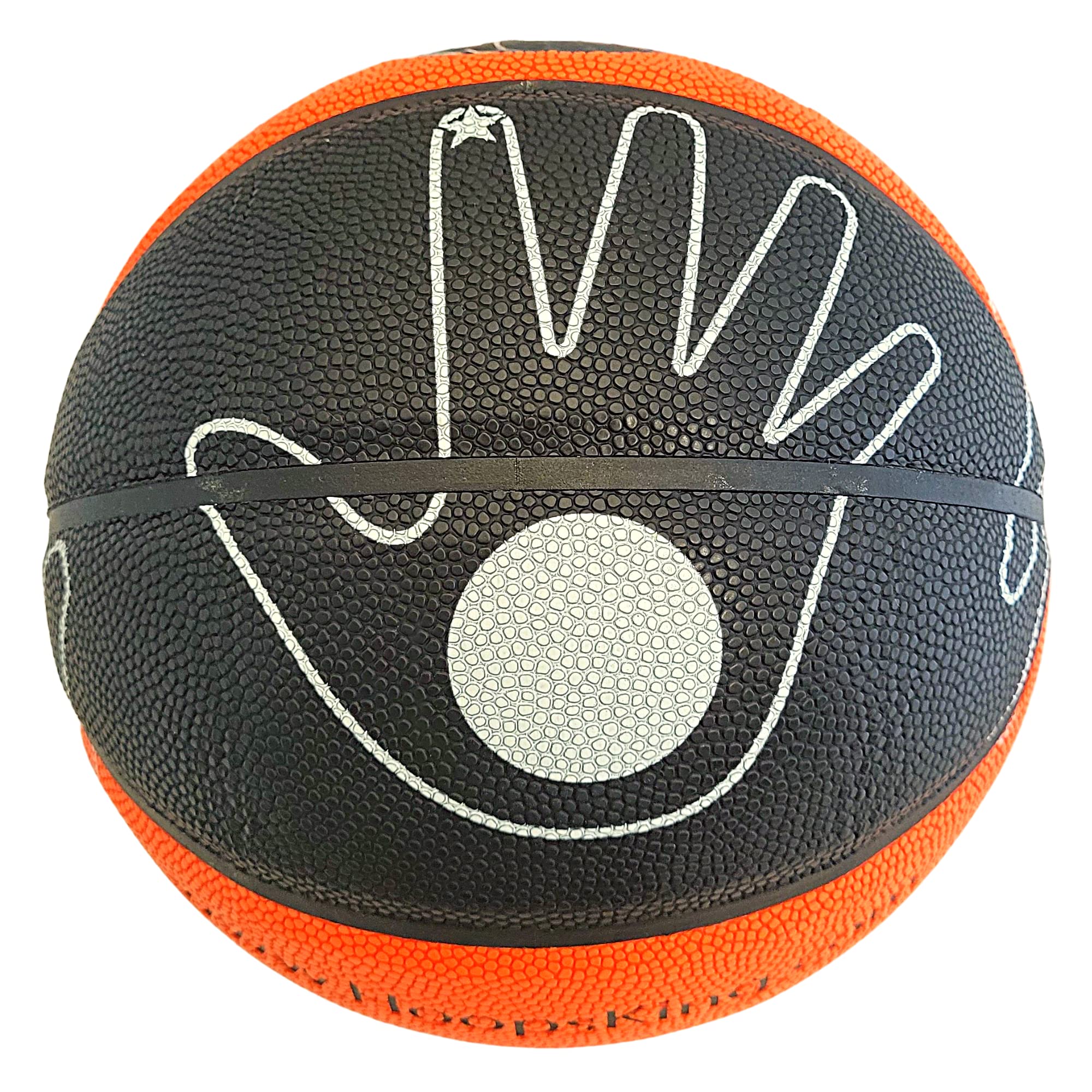 Indoor Training Basketball w/Hand Placement | for Right & Left Handed Players | Learn to Shoot Correctly
