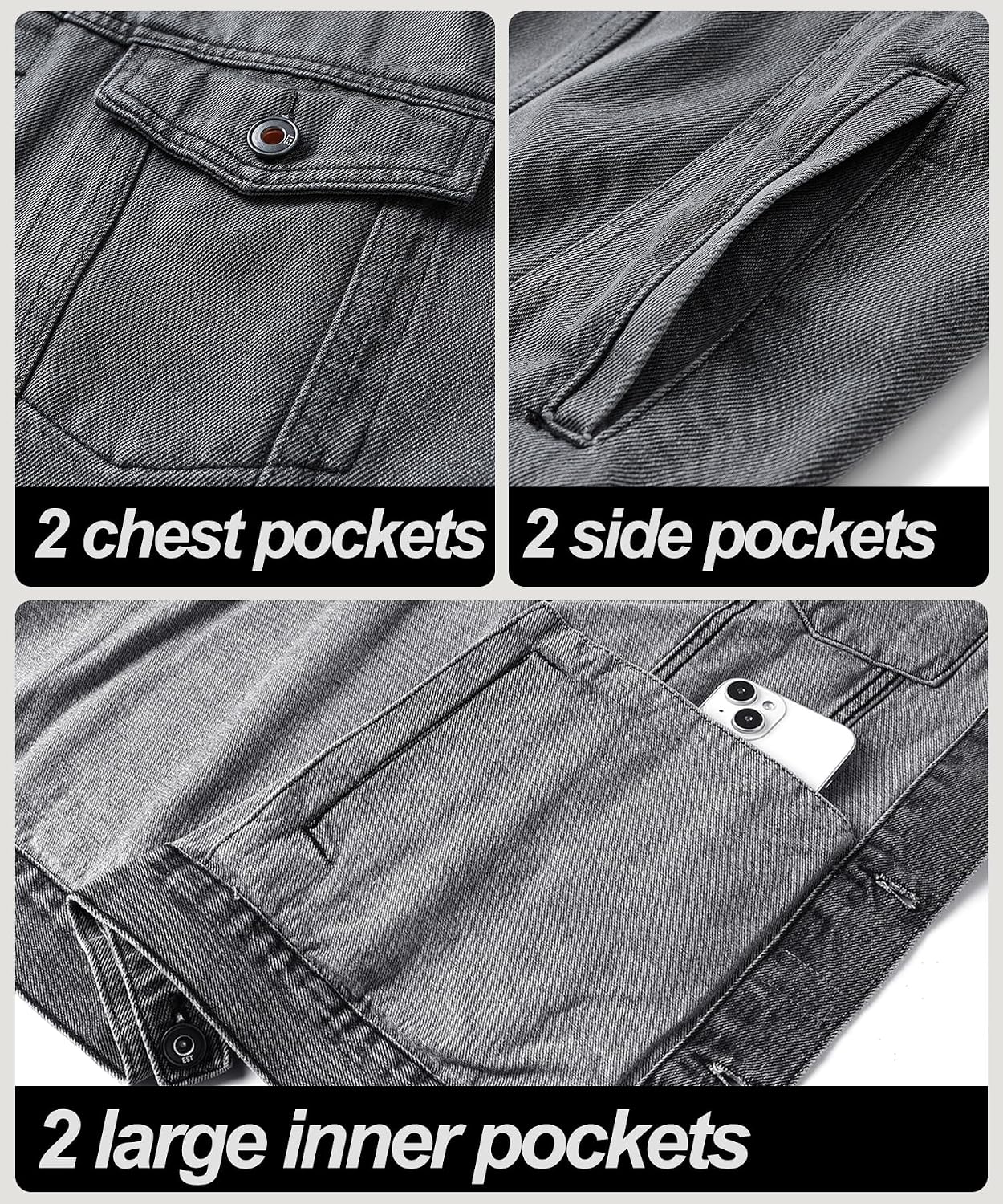Classics Men's Denim Vest Sleeveless Denim Vest Cowboy Jacket Motorcycle Vest Biker Vest for Men Casual Leisure image 5