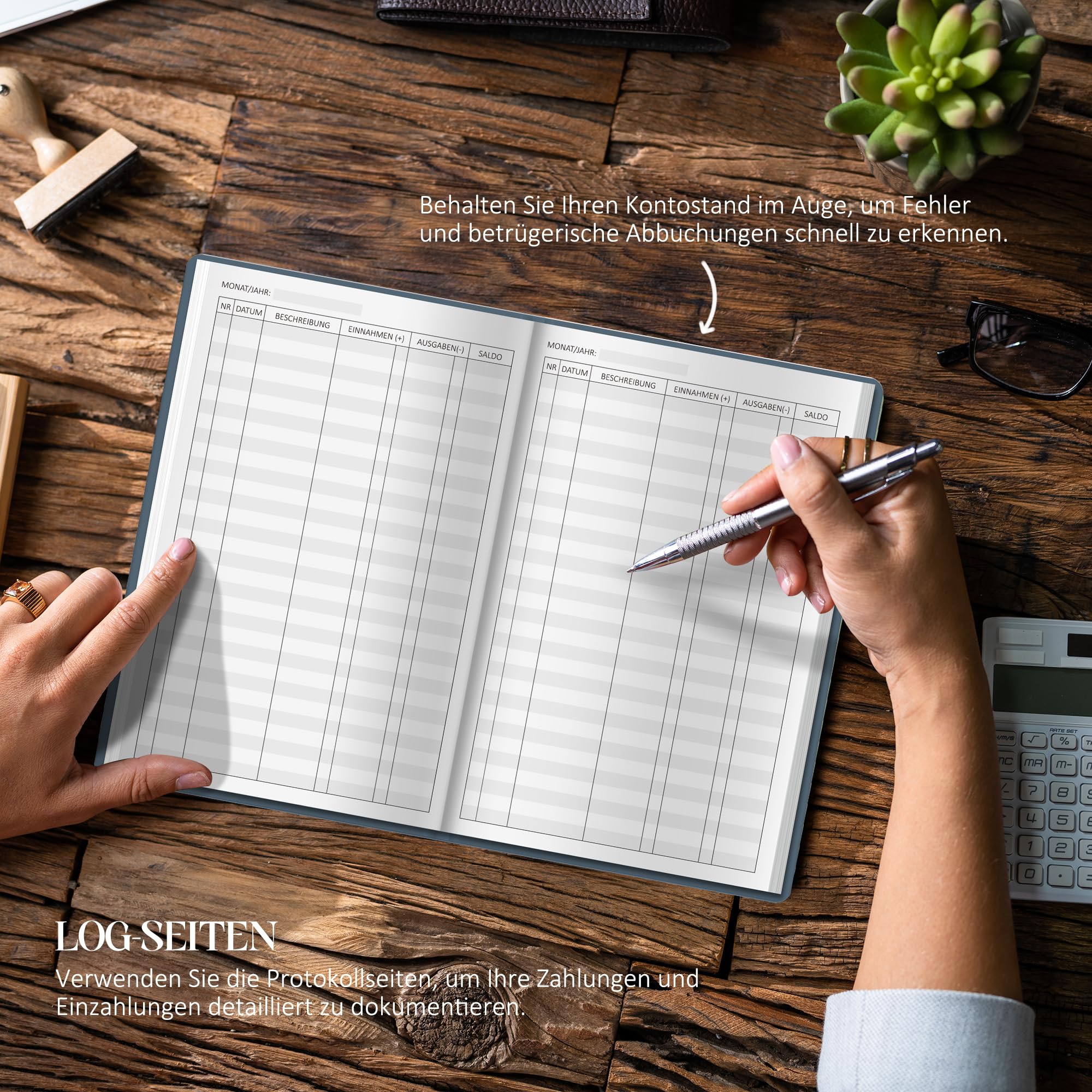 BIROYAL Budget Book, 120 Pages Spiral Finance Book, Accounting Book of Invoices and Expenses - Image 4