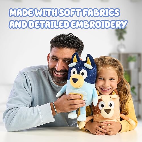 Miniatura 4 de Conjunto de animales de peluche Bluey Heeler Family de 4, 7-8 pulgadas, suave, figuras de peluche de Bingo, Bandido y Chilli, juguetes de peluche