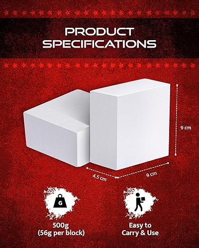 Miniatura 4 de WOD Nation Gym Chalk Blocks - Premium Sport Hand Chalk - Easy Grip, Moisture Absorbing, Athletic Block Gym Chalk for Gymnastics, Rock Climbing,