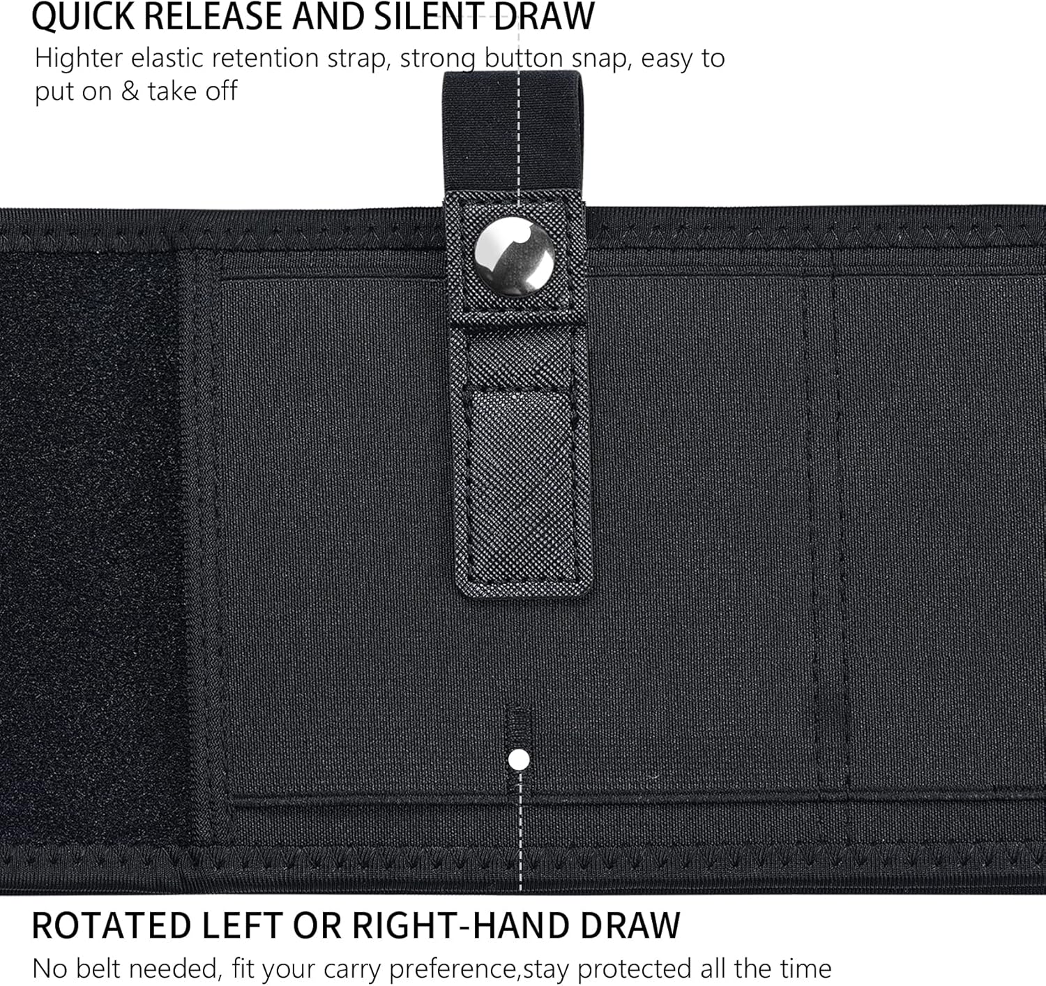 Belly Band Holster for Concealed Carry - Mostcomtac Gun Holsters for Men Women, Waist Holster for Pistols, Fit Glock, Ruger Lcp, S&W M&P 40 Shield Bodyguard, Sig Sauer, Beretta, 1911, Etc : Sports & Outdoors