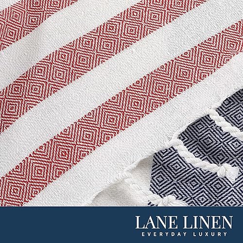 Vista 161 de LANE LINEN Juego de 6 toallas de playa turcas para mujer, tamaño grande, 39 x 71 pulgadas, prelavadas, no se encogen, no se encogen, sin arena