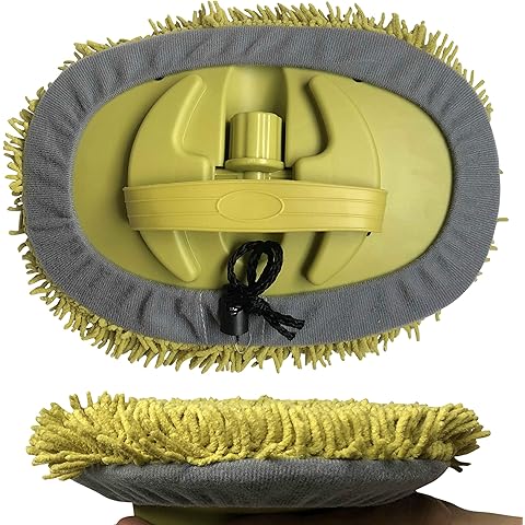 DOCA Car Wash Equipment - Car Wash Mop Attachment - Other Options Include Squeegee, Kit, Mitt, Soft Bristle Brush with or Without Long Handle Extension Pole