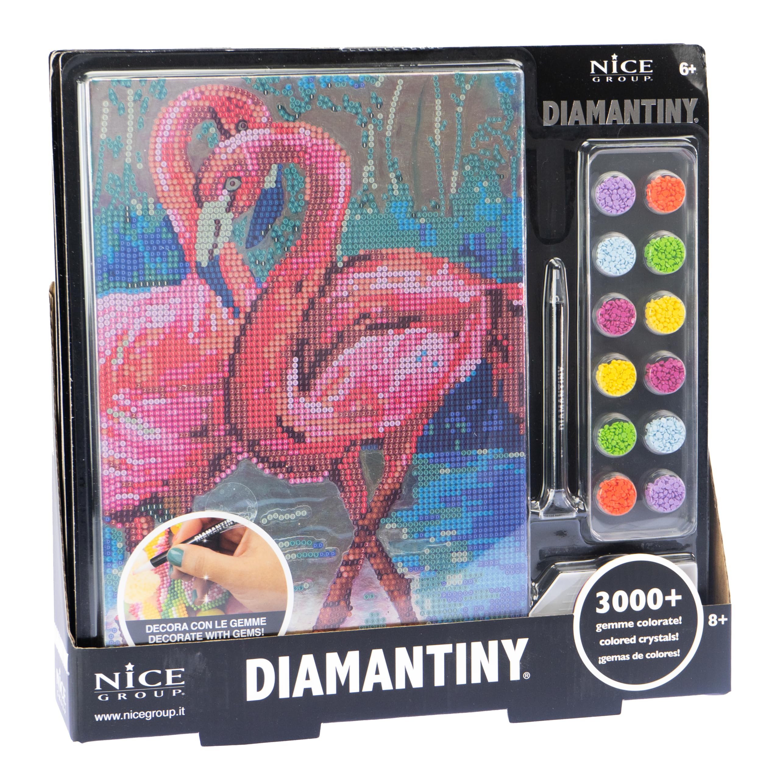 DIAMANTINY Level Up Landscape Painting – Kit De Diamantes De Paisajes, Cuadro Sorpresa A4 Con Gemas 3D, Actividad Relajante Para Niños 8+